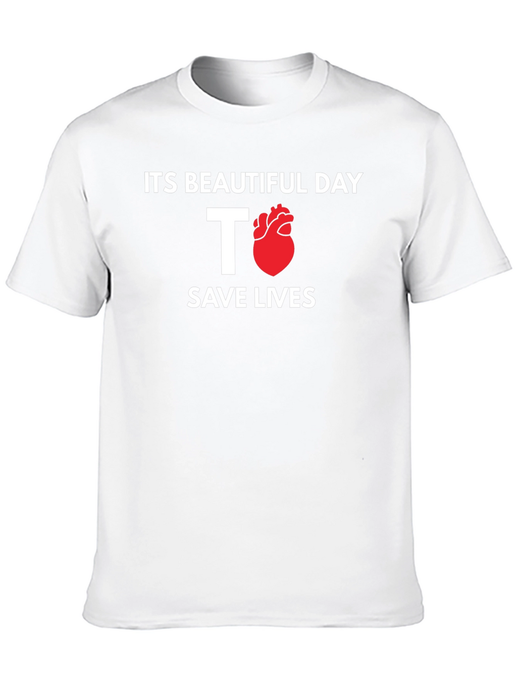Save Lives T-Shirt - Heart Design
