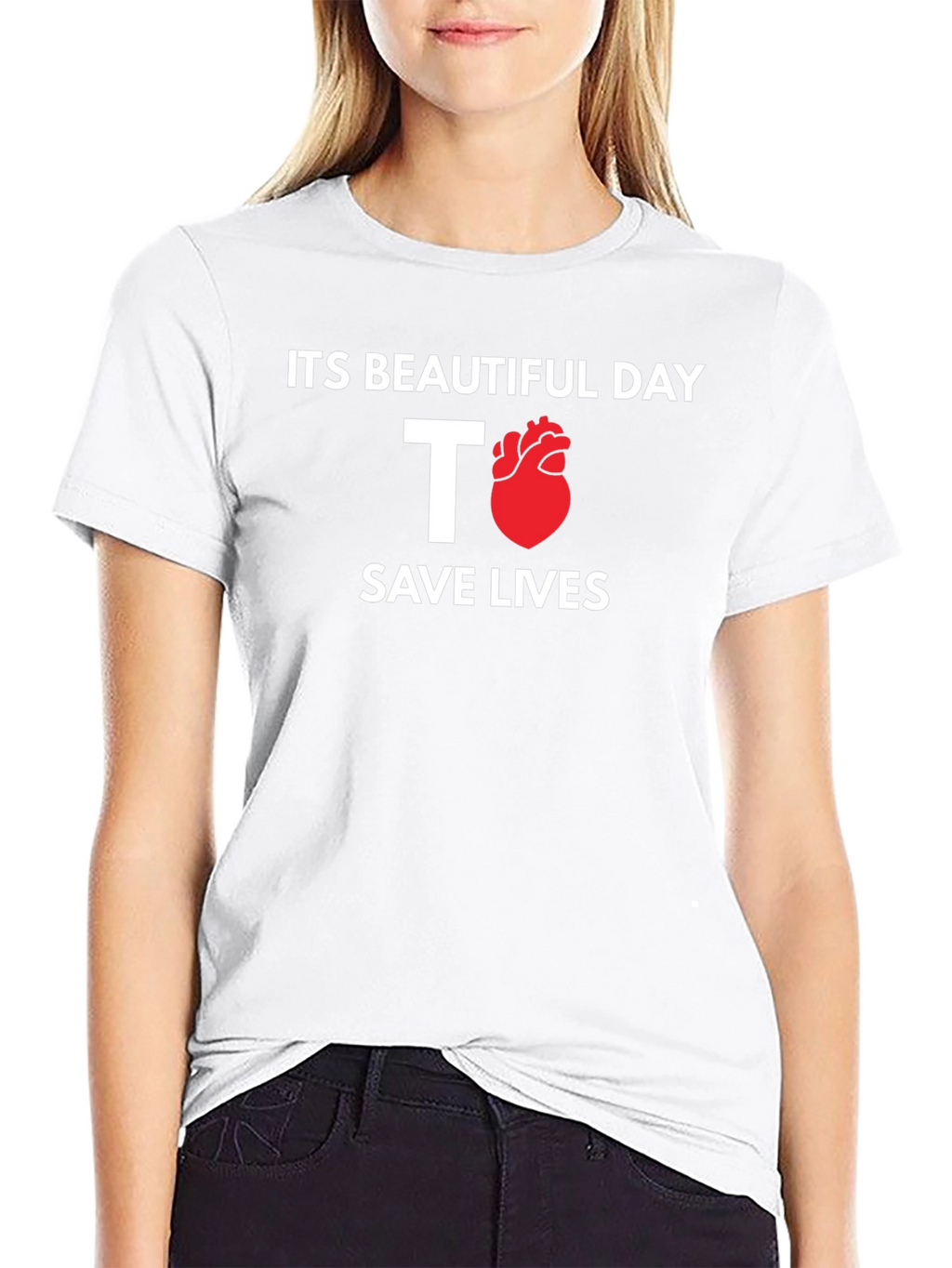 Save Lives T-Shirt - Heart Design