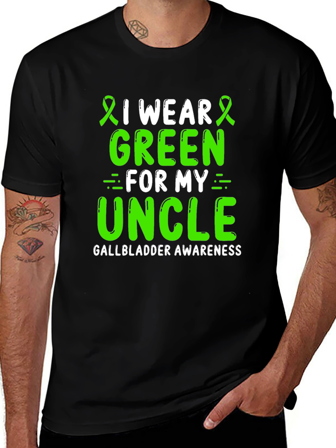 Green Gallbladder Awareness T-Shirt