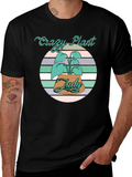 Crazy Plant Lady Tee - Black Cotton Graphic T-Shirt