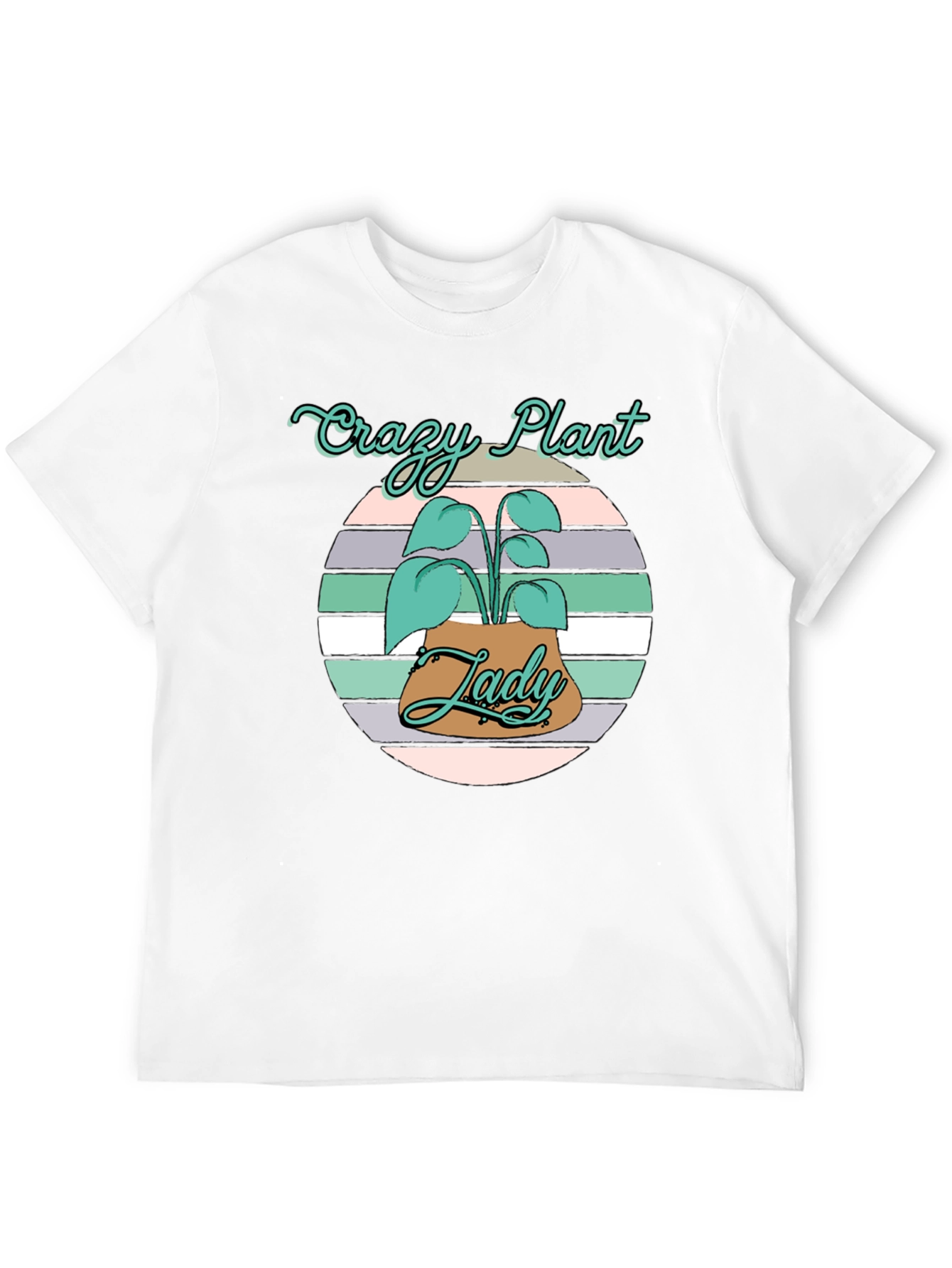 Crazy Plant Lady Tee - Black Cotton Graphic T-Shirt