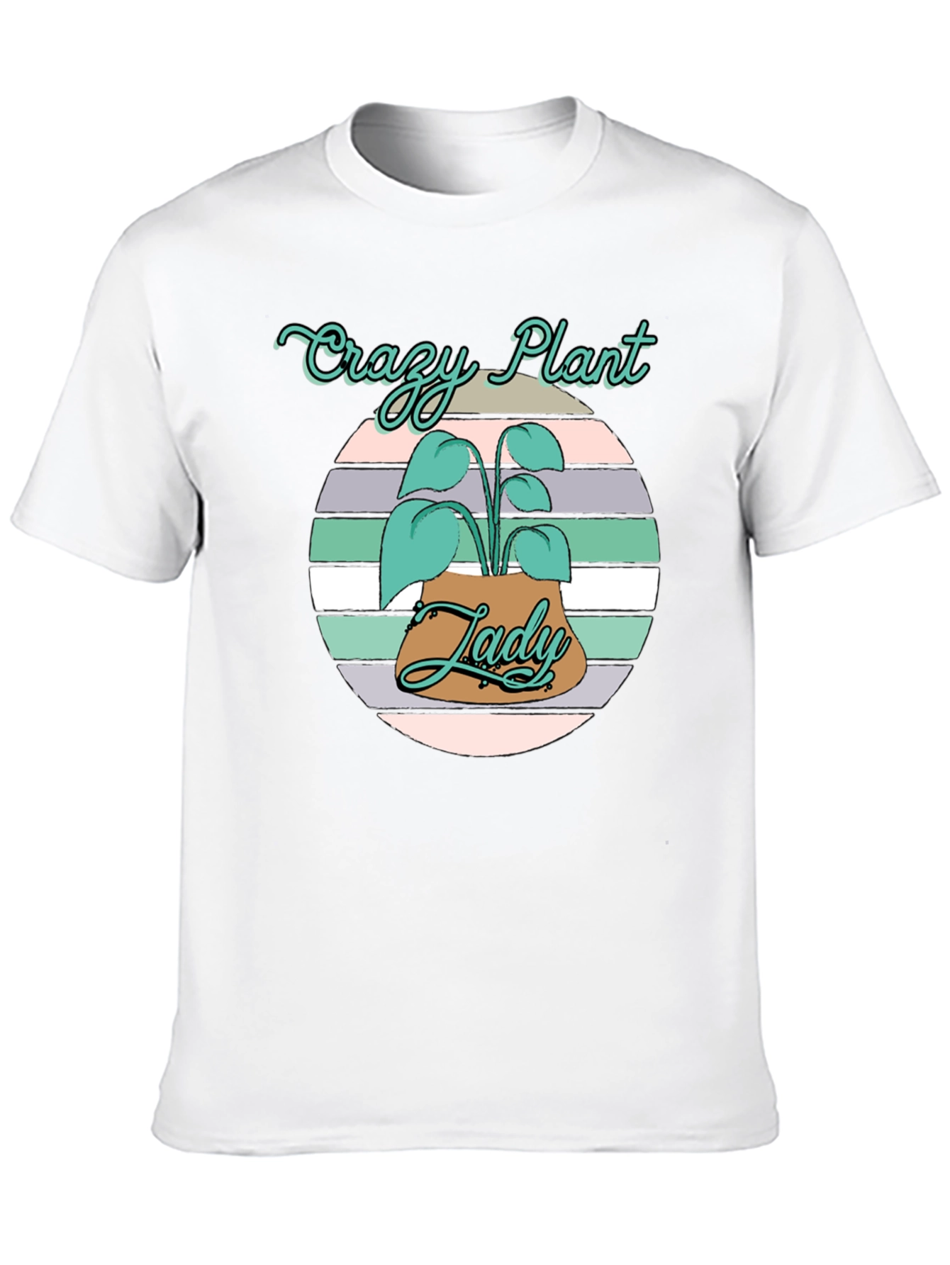 Crazy Plant Lady Tee - Black Cotton Graphic T-Shirt