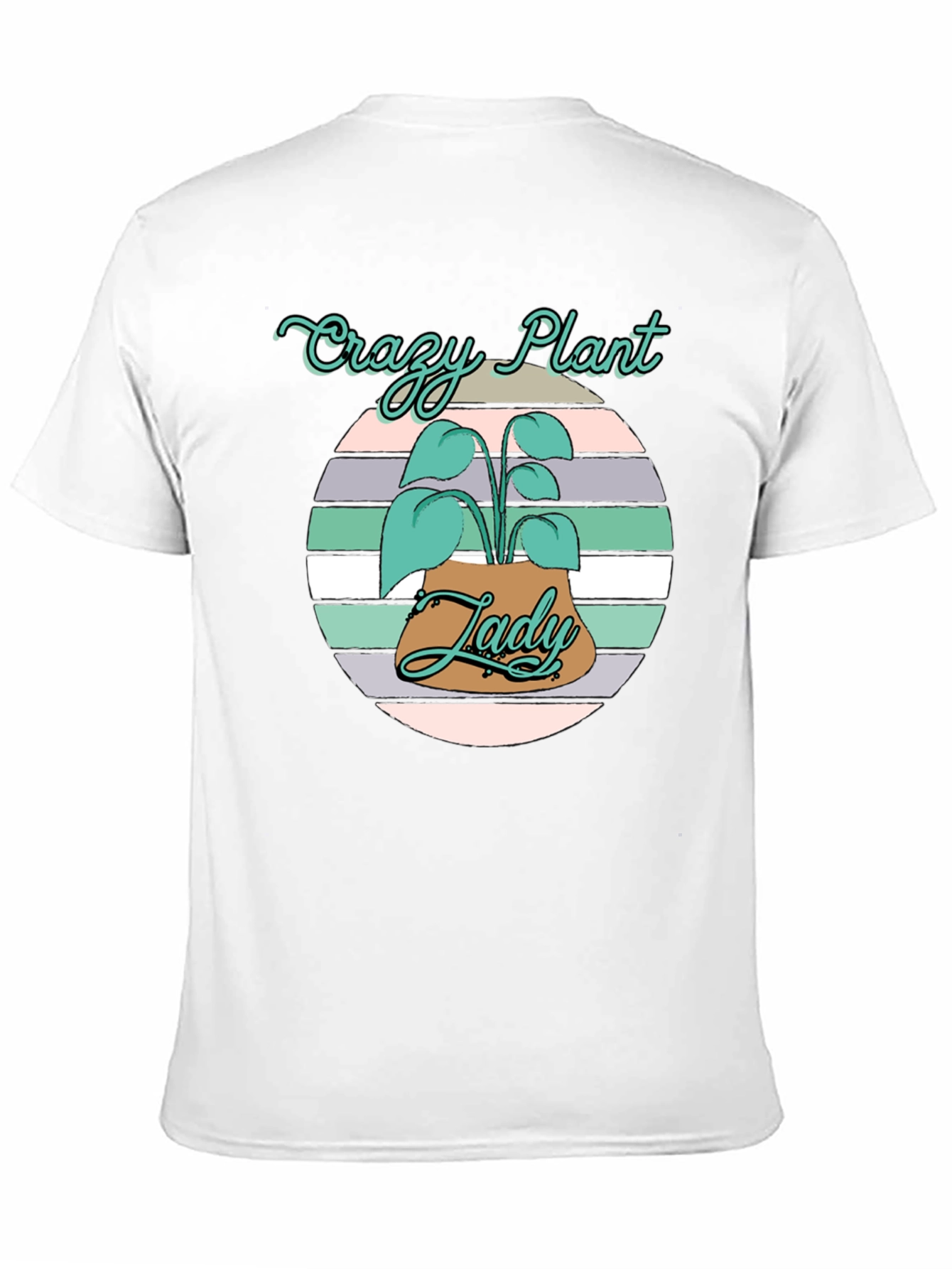 Crazy Plant Lady Tee - Black Cotton Graphic T-Shirt