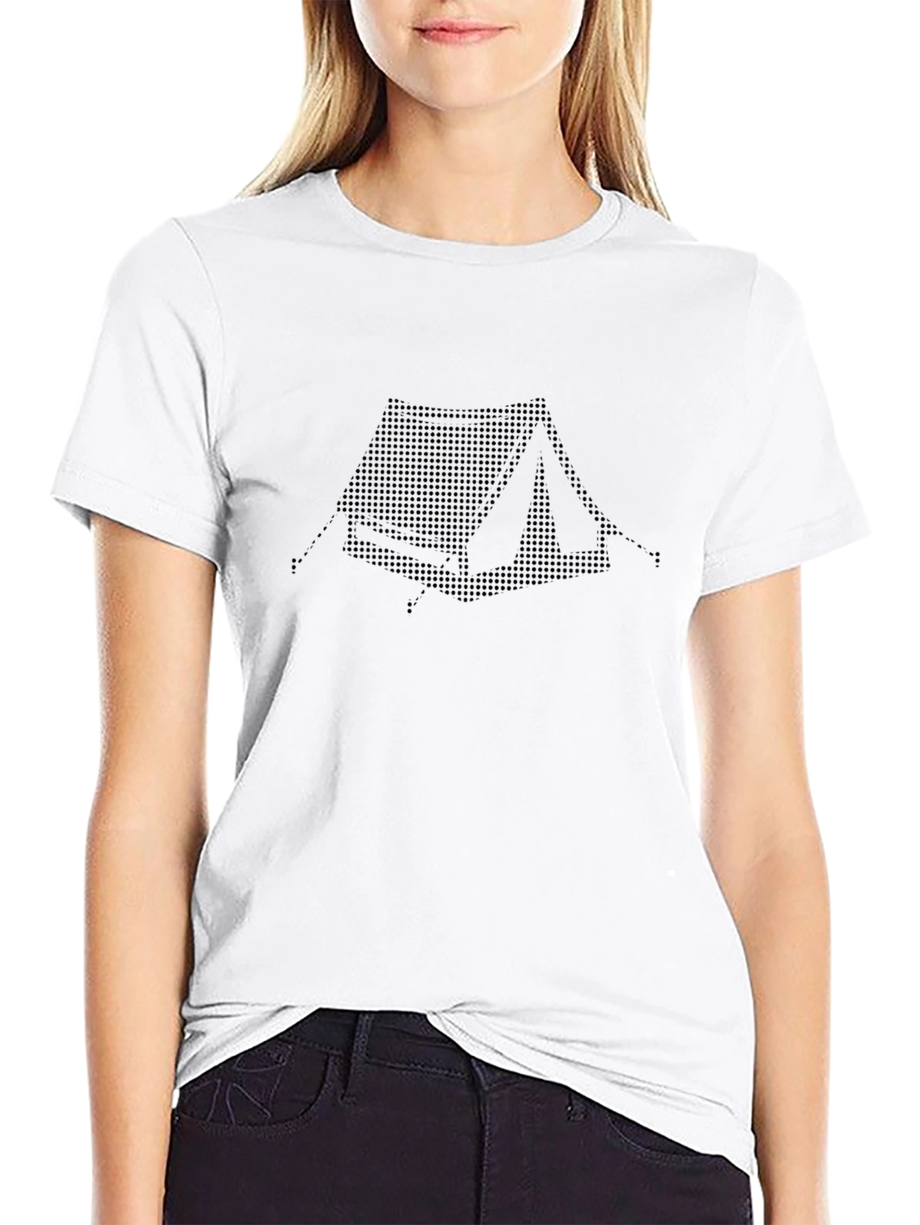 Black Tent Graphic Tee - Outdoor Adventure Style