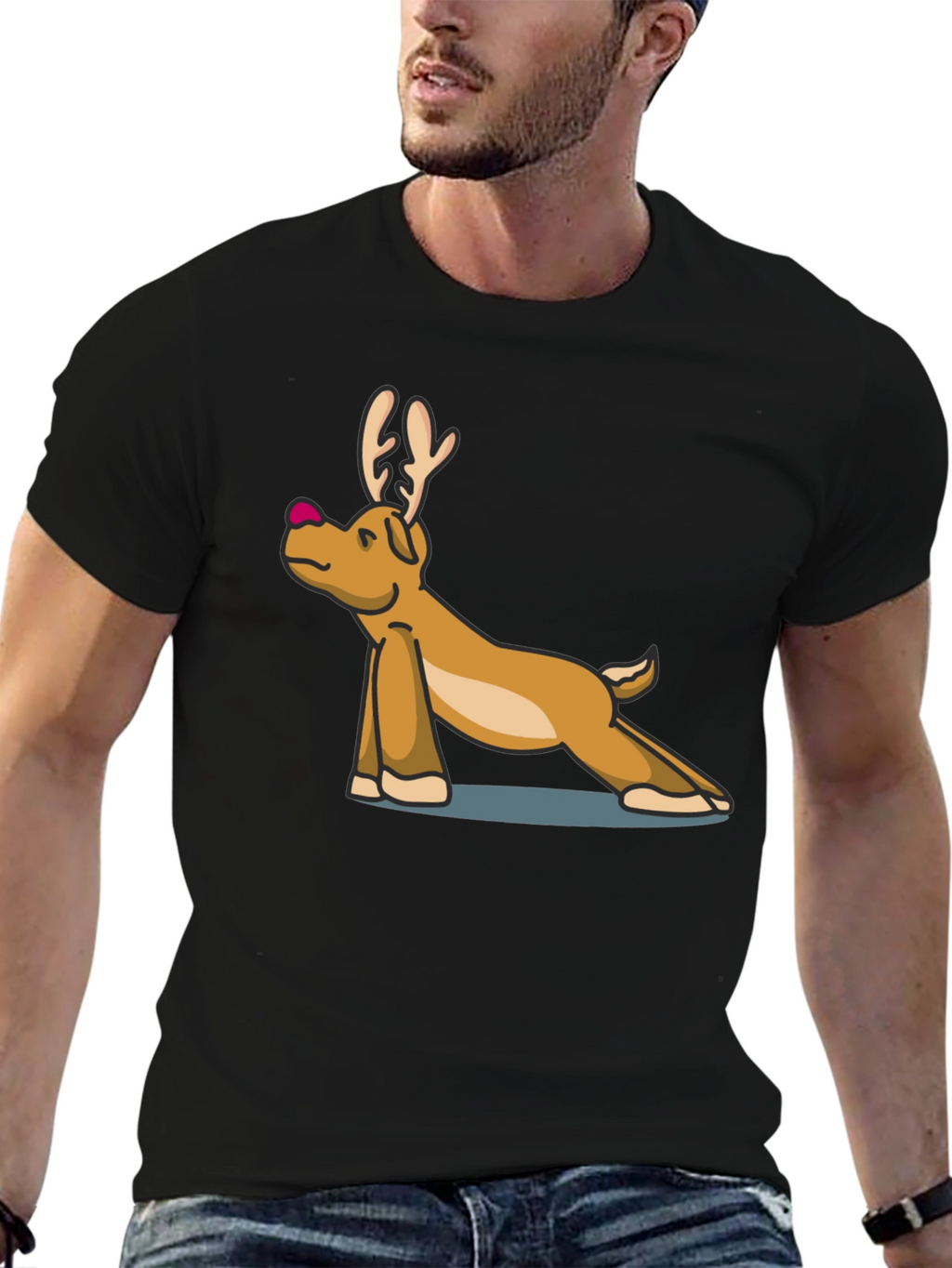 Yoga Reindeer T-Shirt