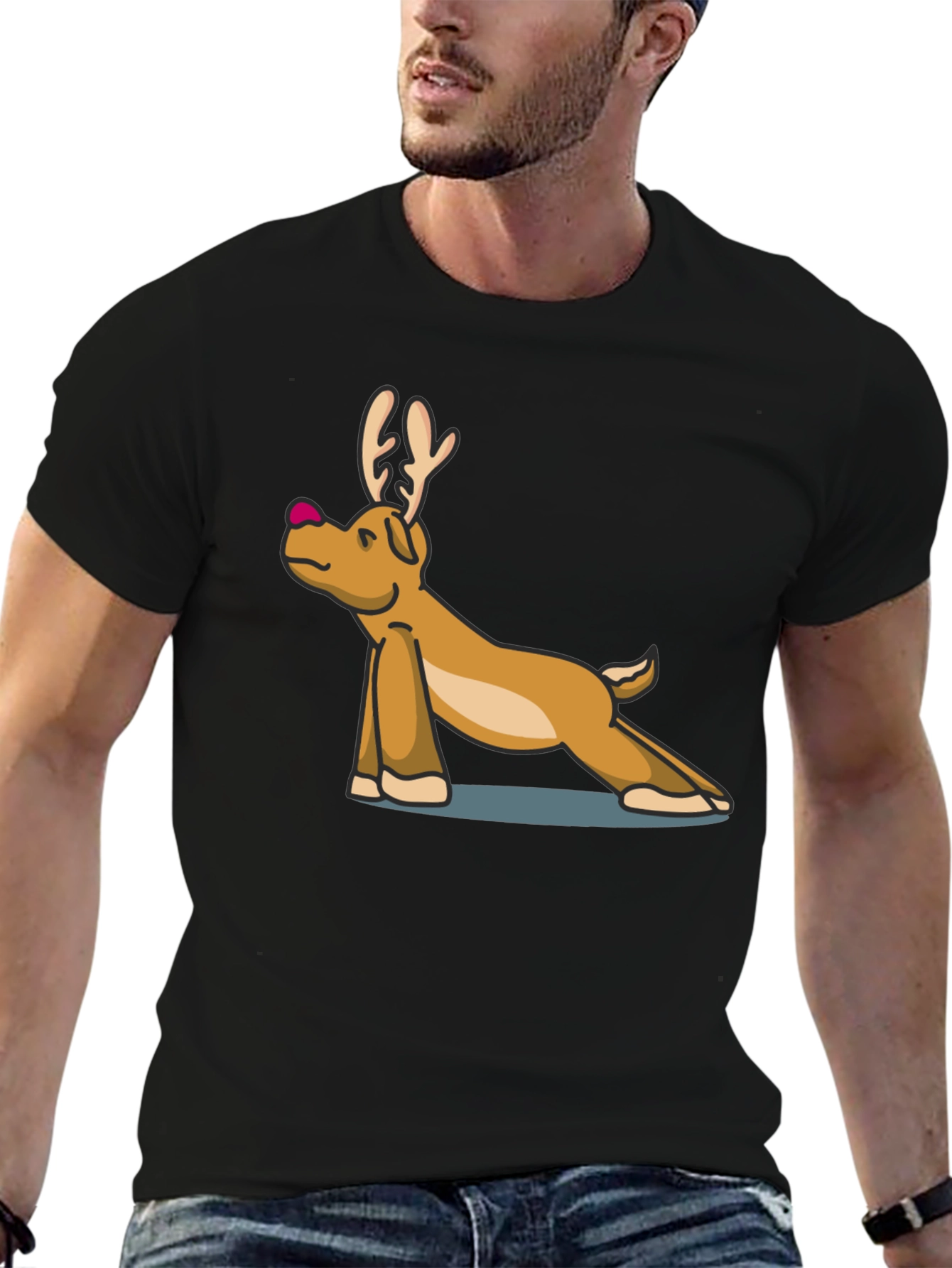 Yoga Reindeer T-Shirt
