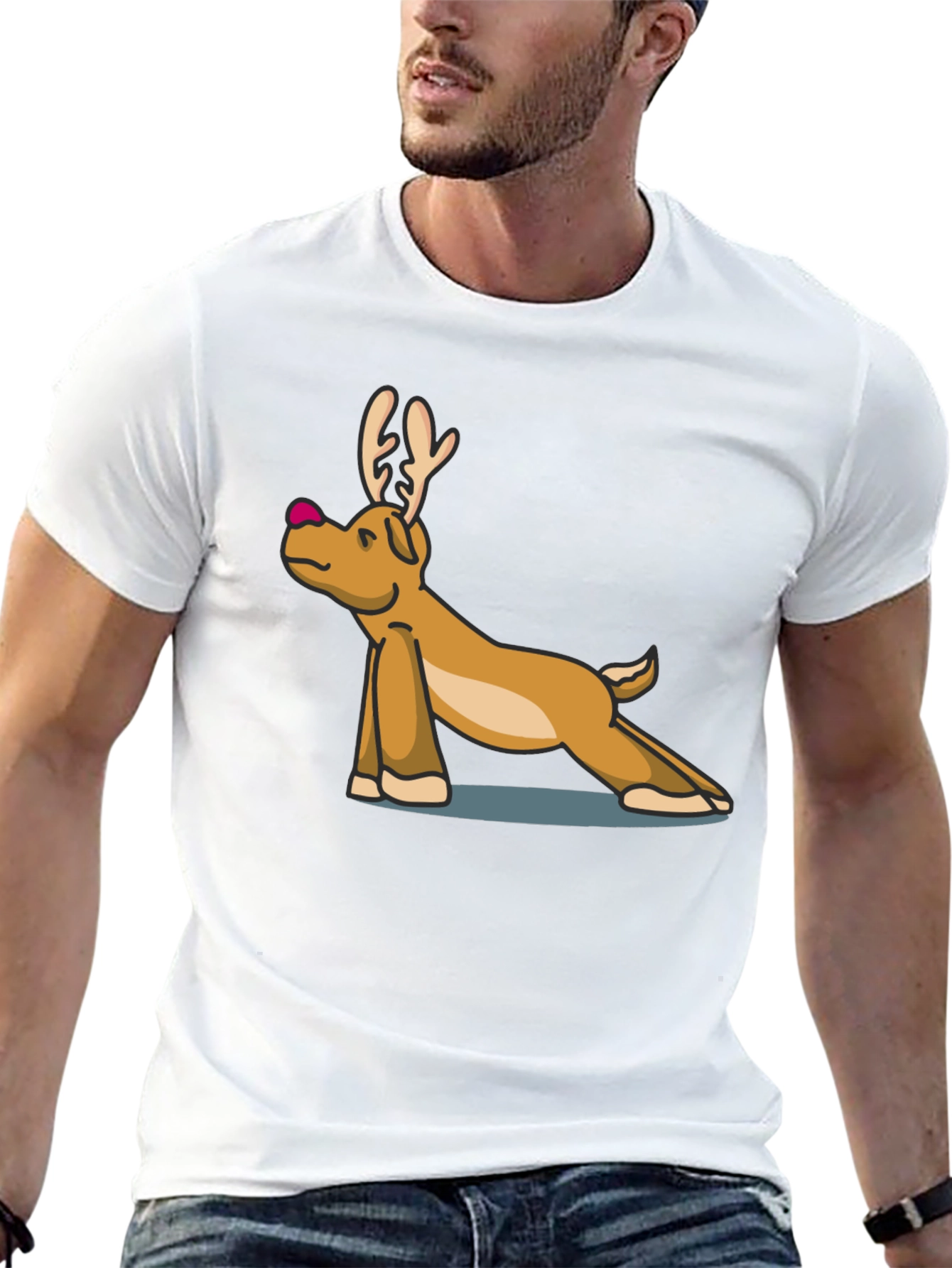 Yoga Reindeer T-Shirt