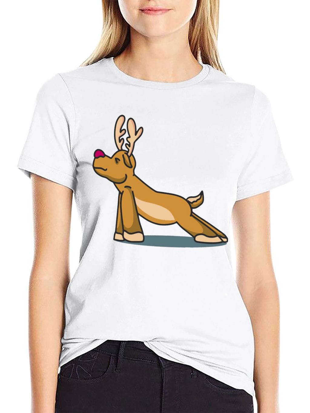 Yoga Reindeer T-Shirt