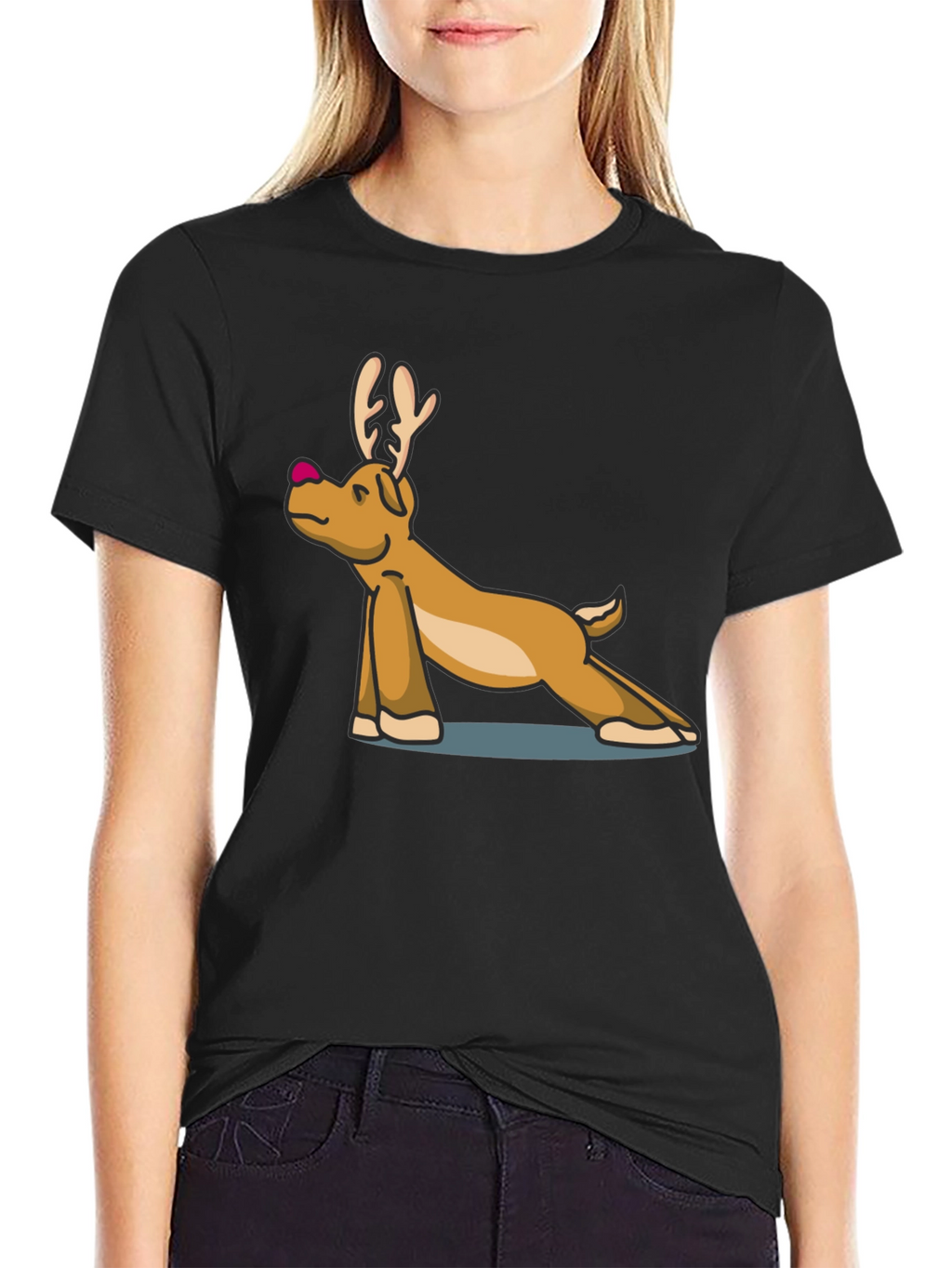Yoga Reindeer T-Shirt