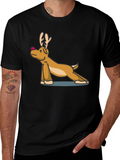 Yoga Reindeer T-Shirt
