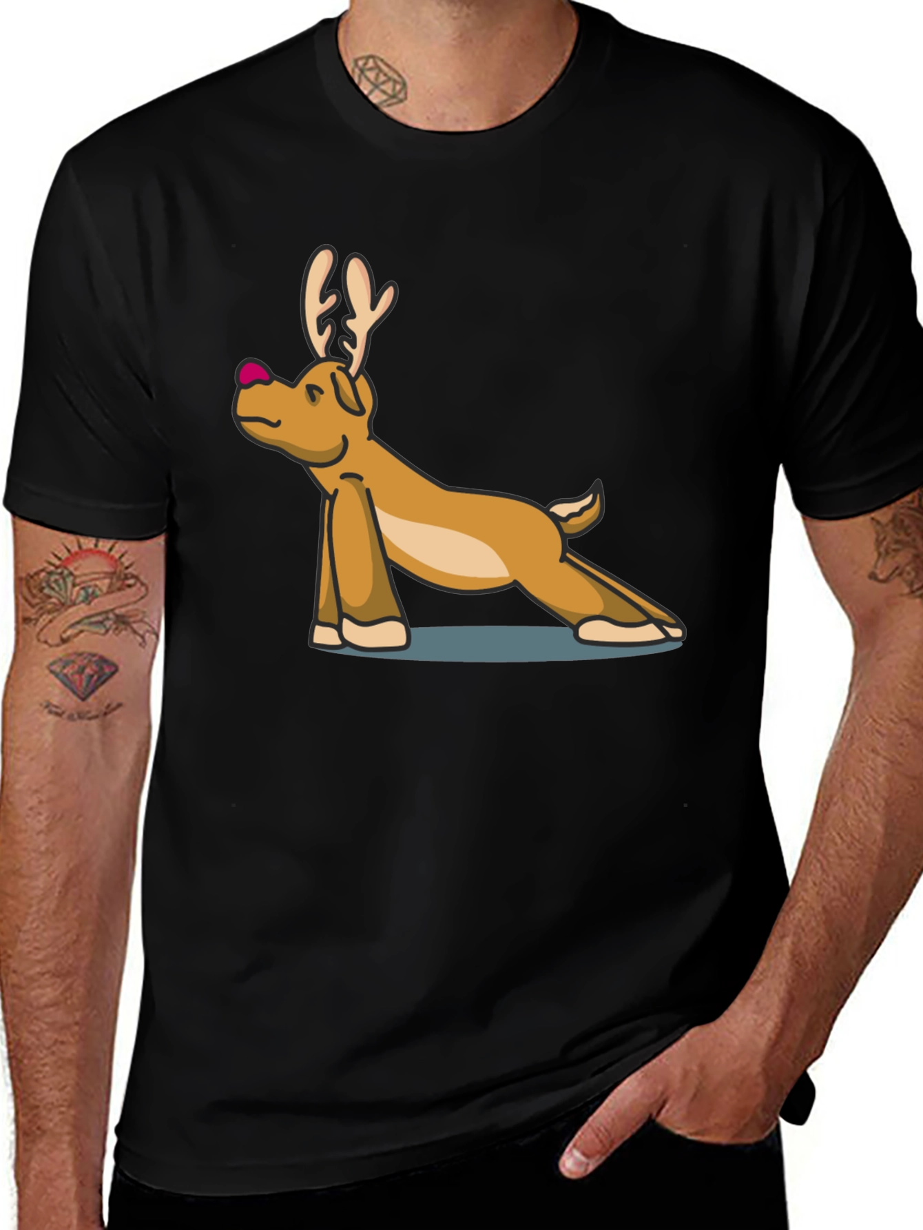 Yoga Reindeer T-Shirt