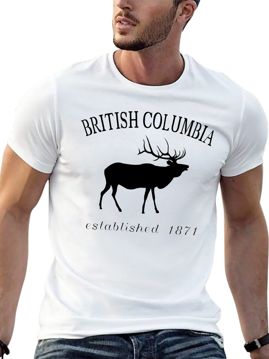 British Columbia Elk Silhouette T-Shirt