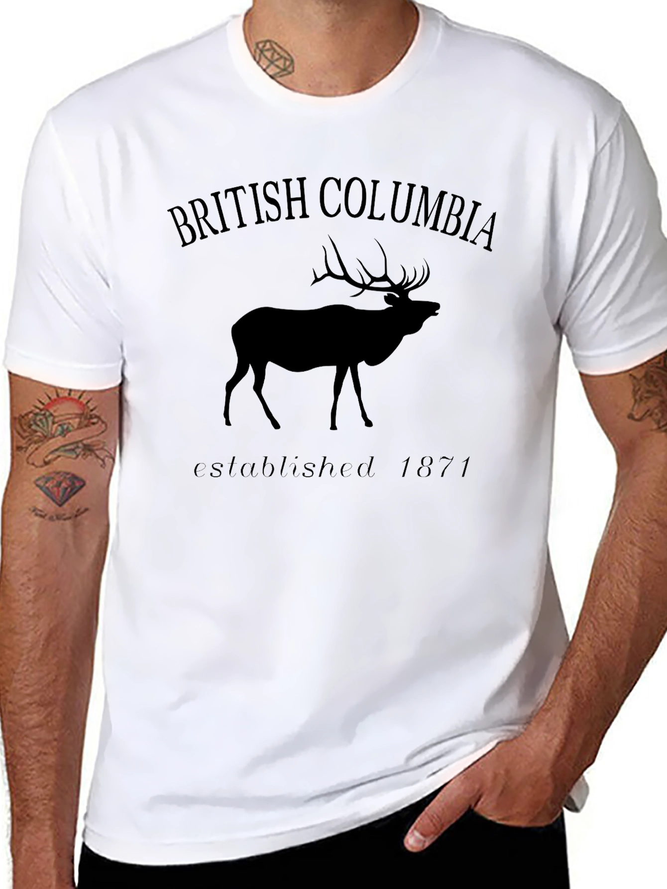 British Columbia Elk Silhouette T-Shirt