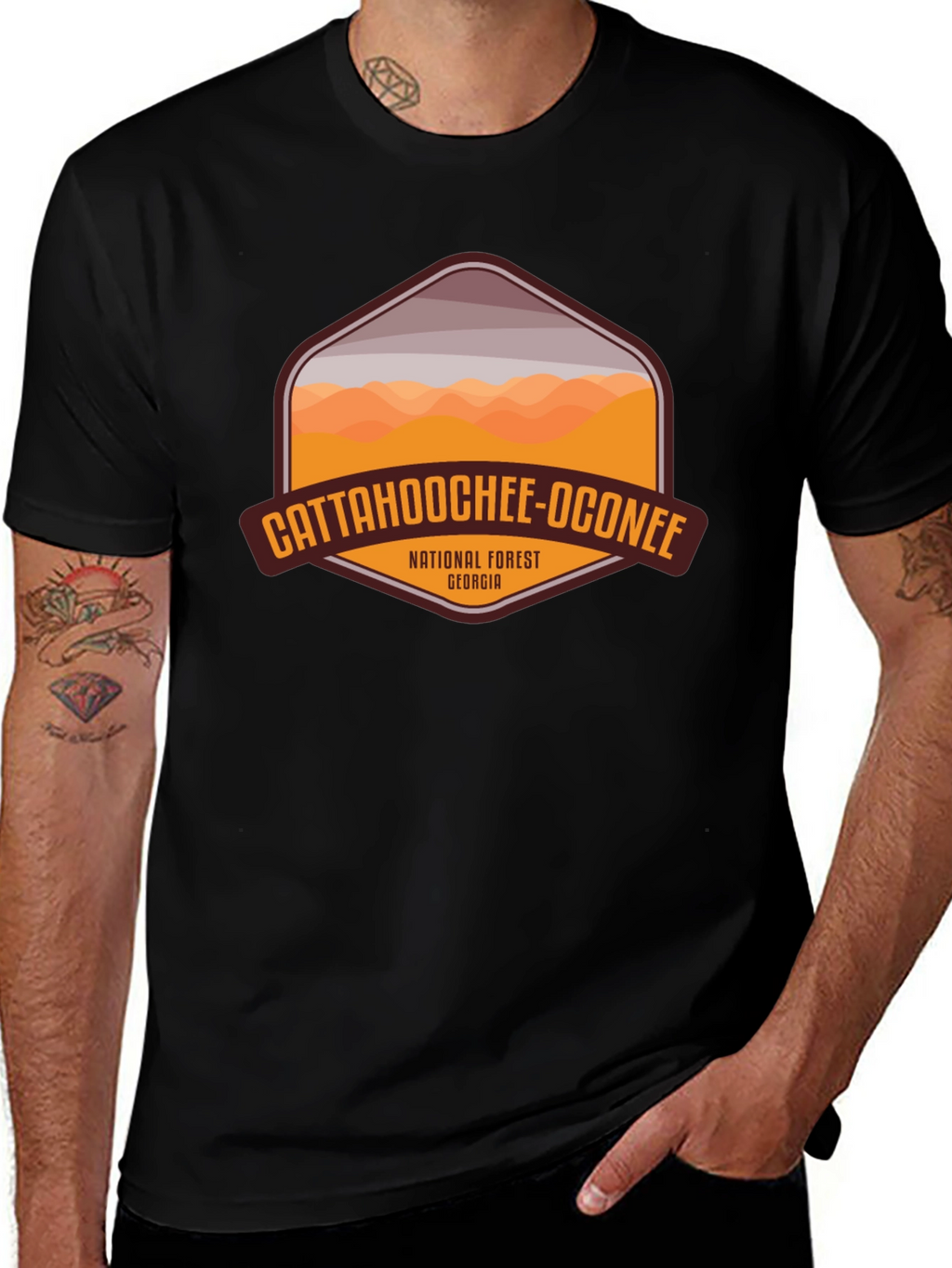 Catahoochee-Oconee National Forest Black Tee