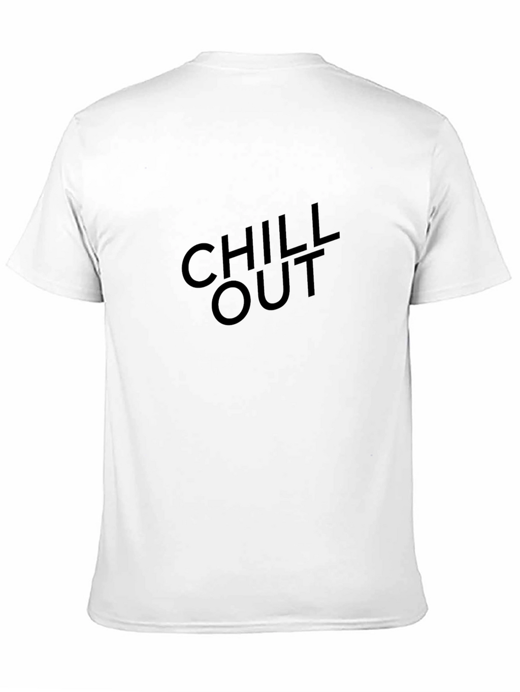 Chill Out Black T-Shirt - Relaxed Style