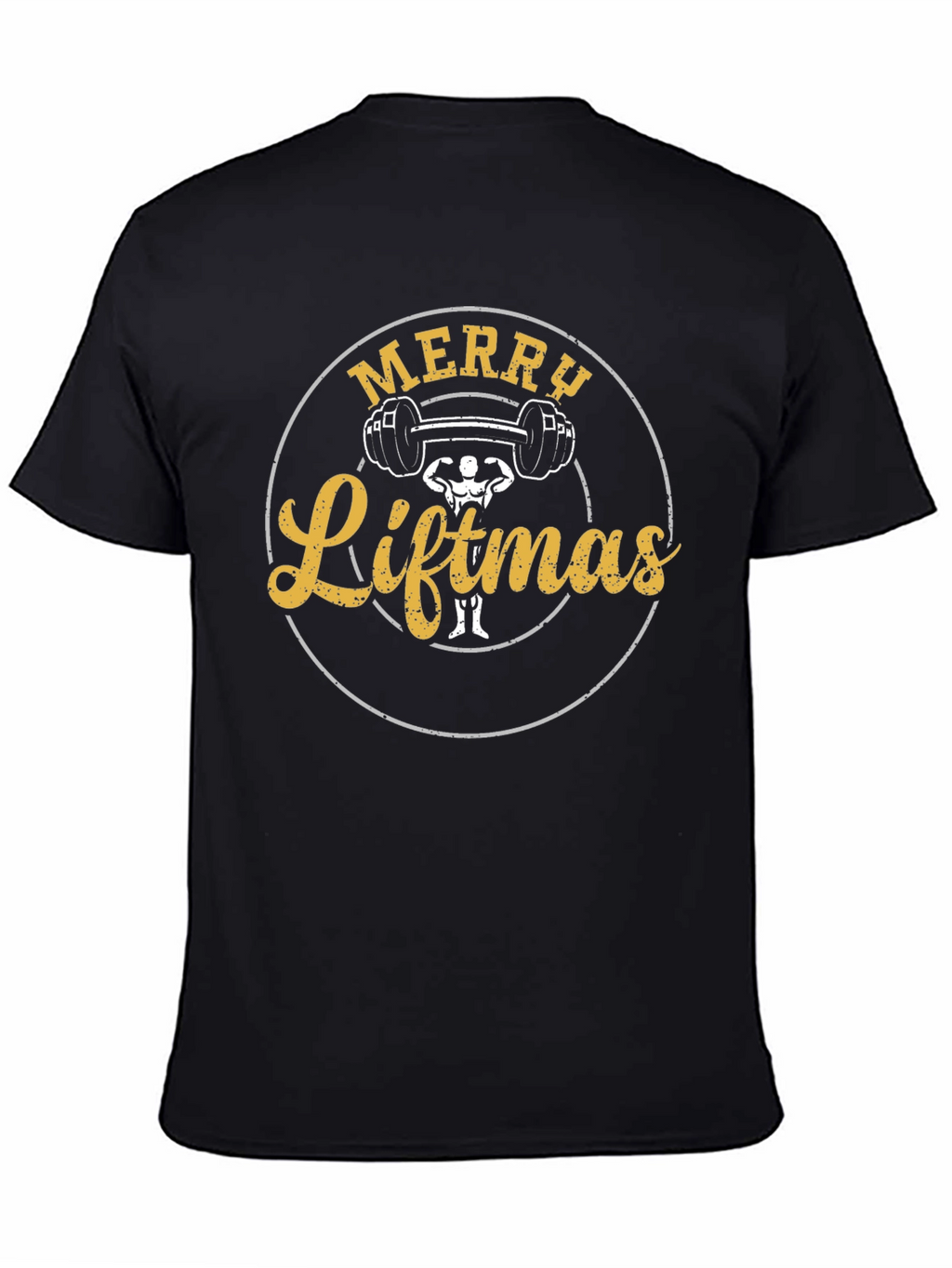 Merry Liftmas Black Graphic Tee