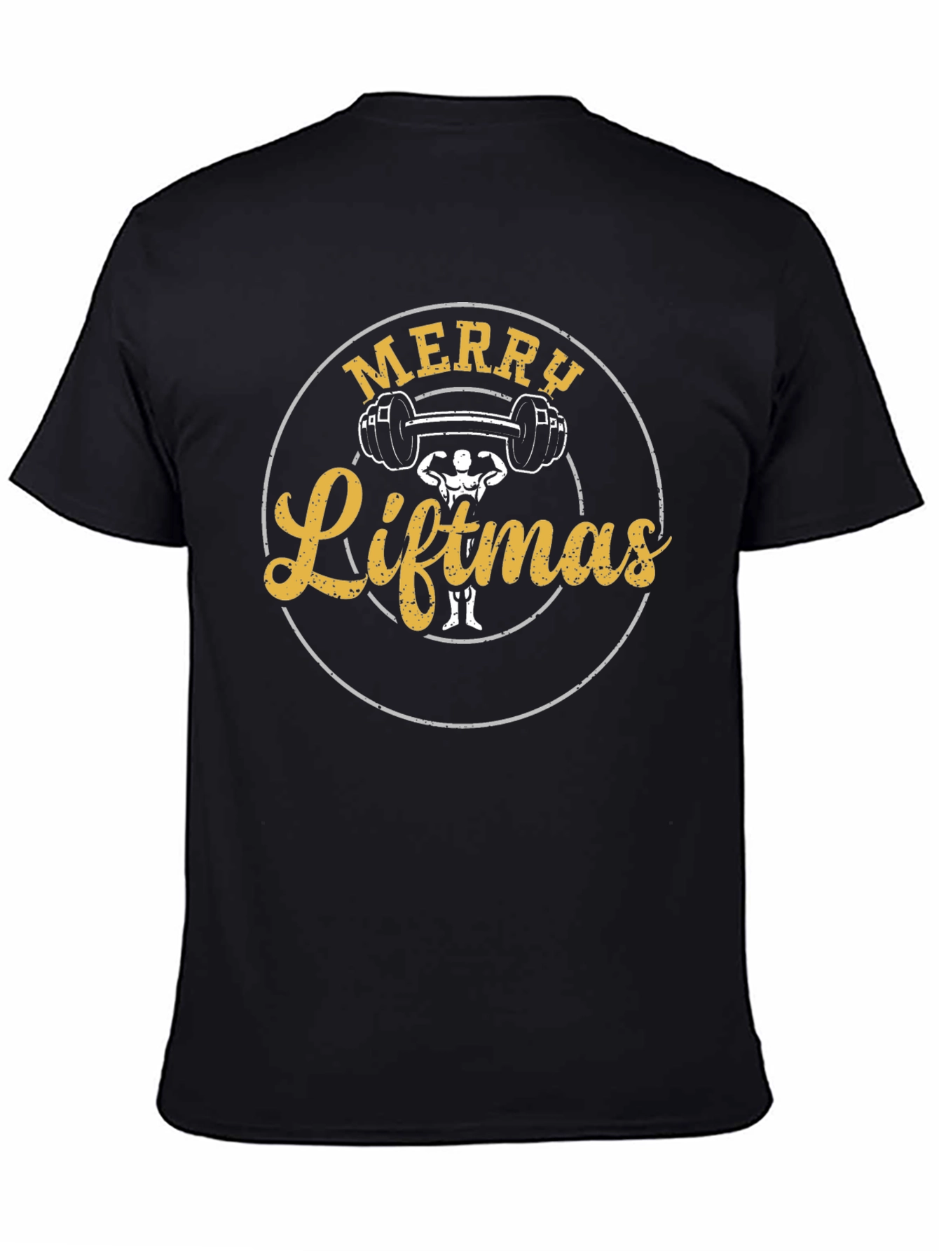 Merry Liftmas Black Graphic Tee