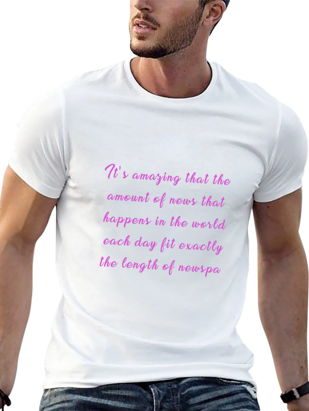 News Fit T-Shirt - Funny Sarcastic Tee