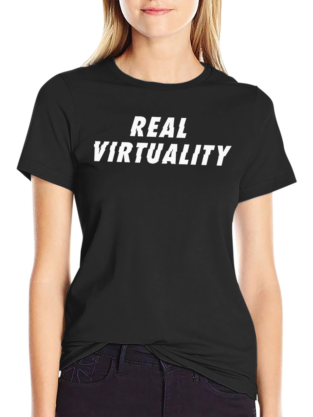 Real Virtuality Graphic T-Shirt - Black