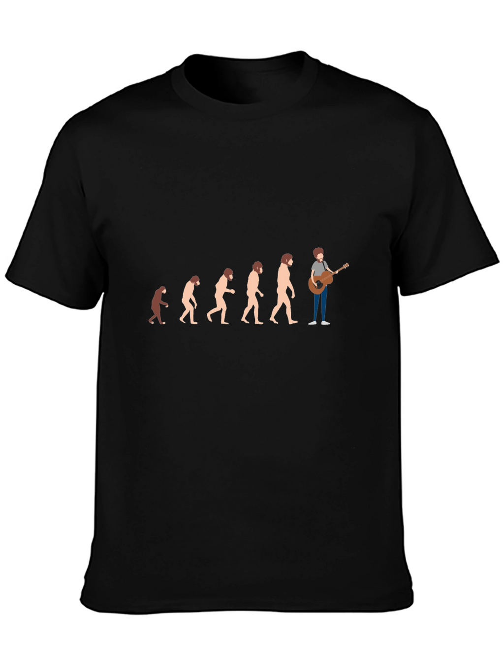 Evolution of Music Black T-Shirt