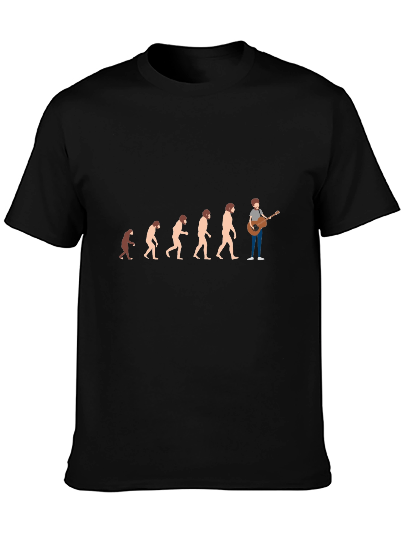 Evolution of Music Black T-Shirt