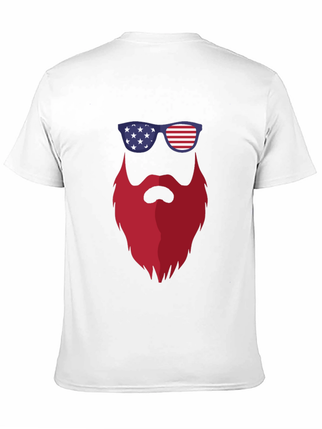 Patriotic Beard T-Shirt - USA Pride Tee