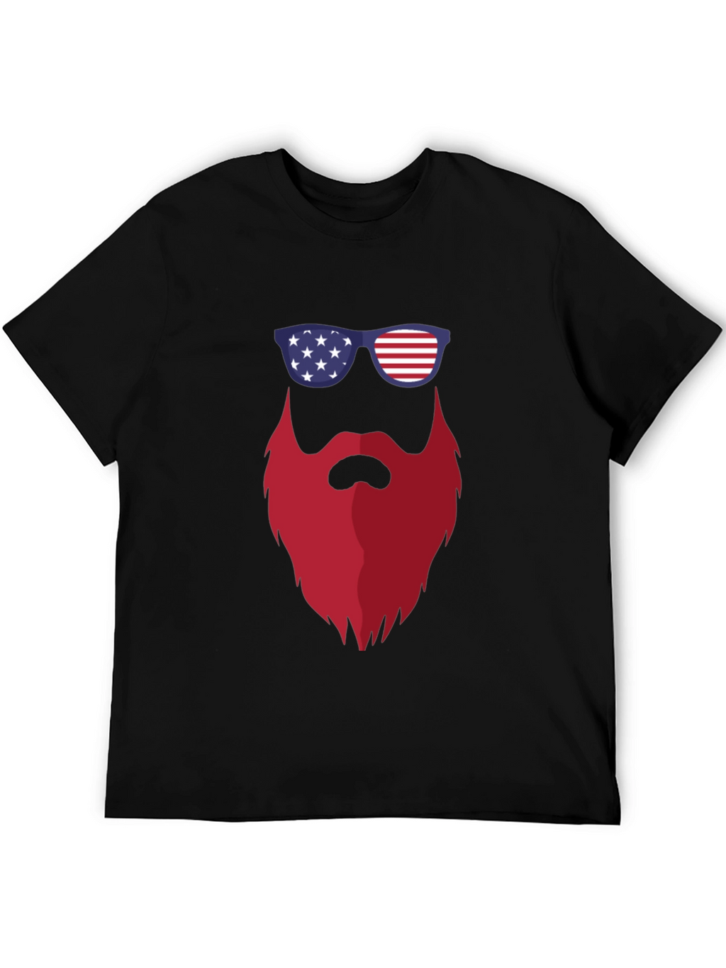 Patriotic Beard T-Shirt - USA Pride Tee
