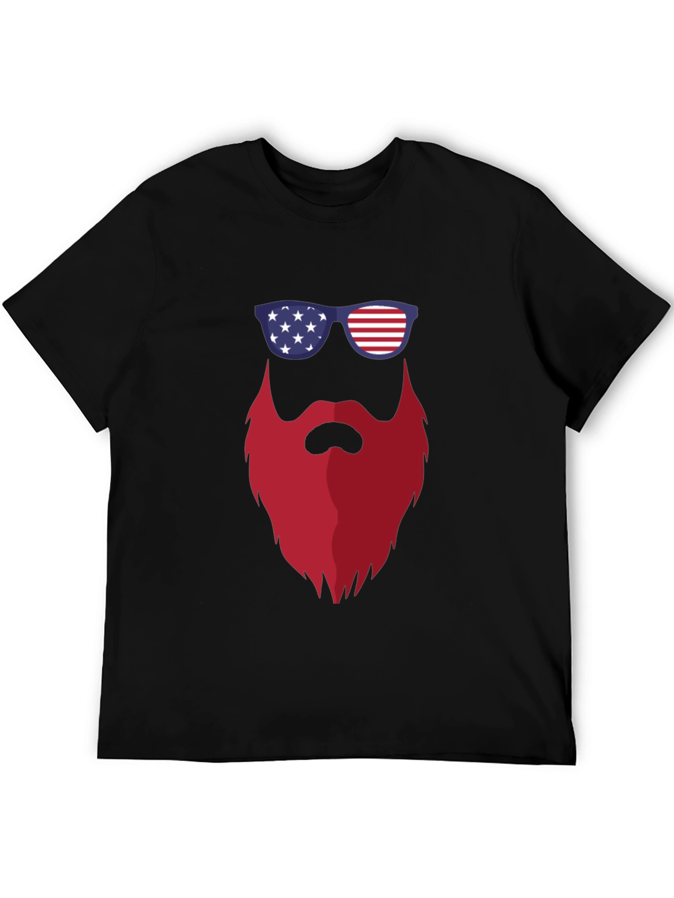Patriotic Beard T-Shirt - USA Pride Tee