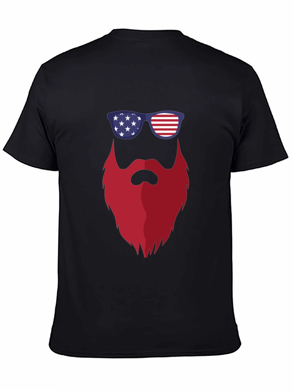Patriotic Beard T-Shirt - USA Pride Tee