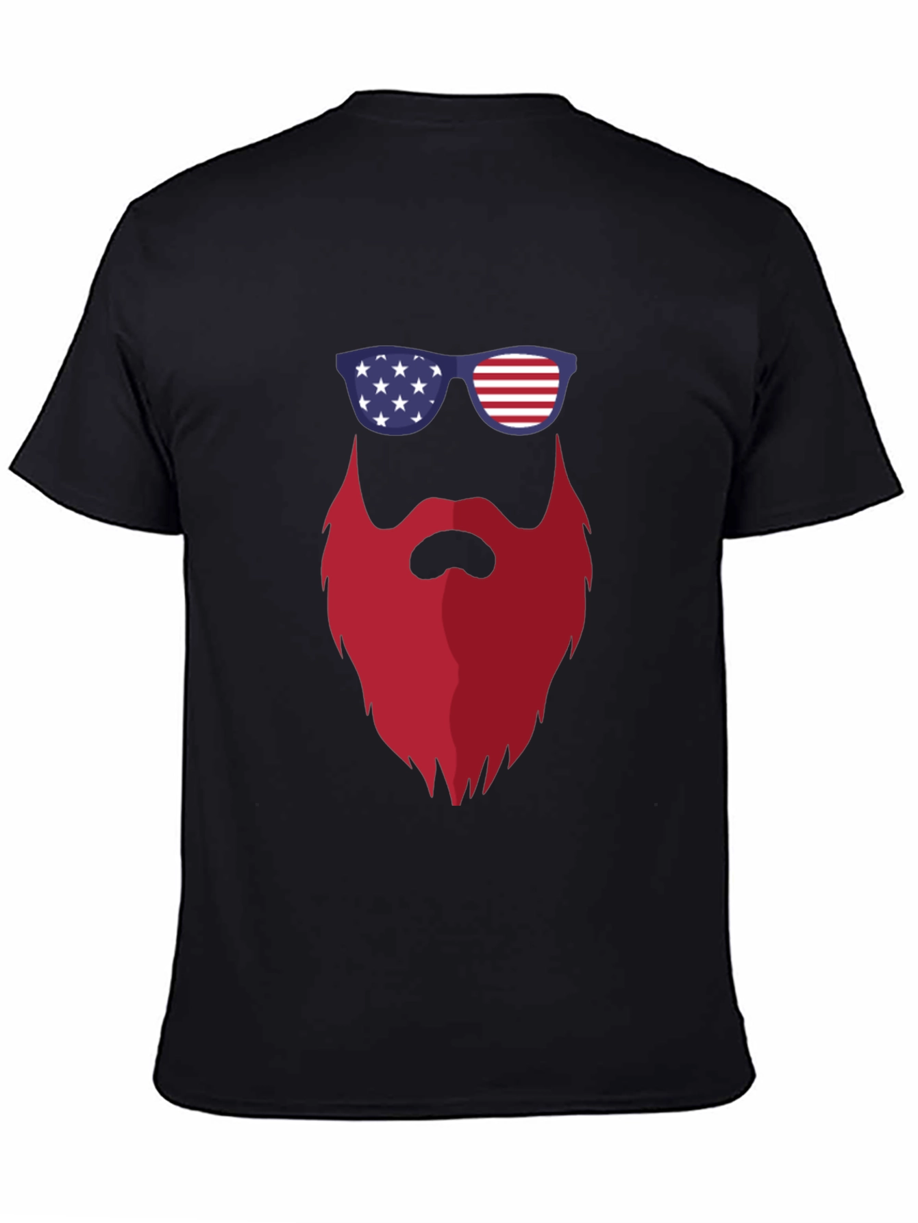 Patriotic Beard T-Shirt - USA Pride Tee