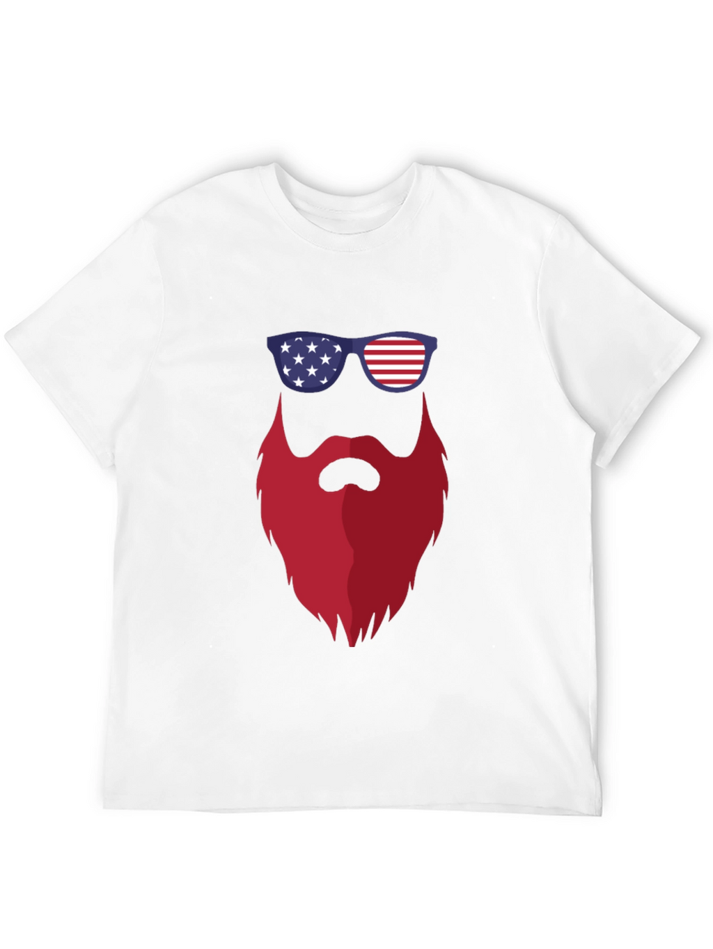 Patriotic Beard T-Shirt - USA Pride Tee
