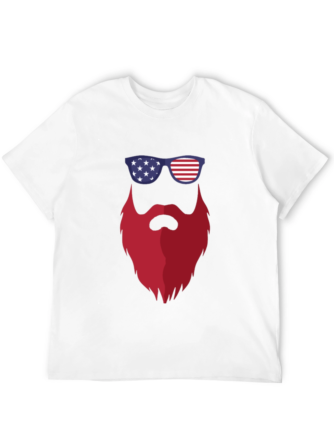 Patriotic Beard T-Shirt - USA Pride Tee