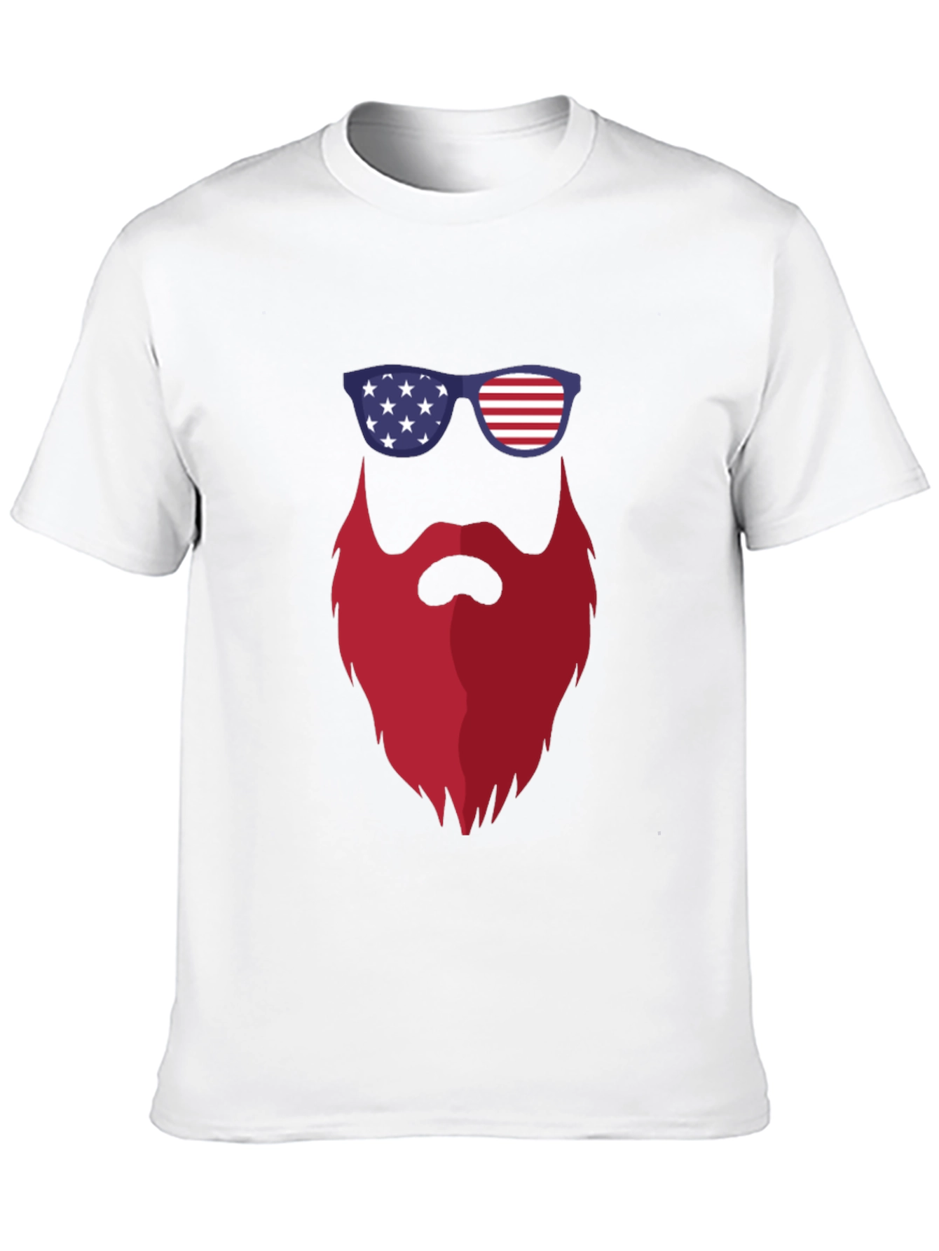 Patriotic Beard T-Shirt - USA Pride Tee
