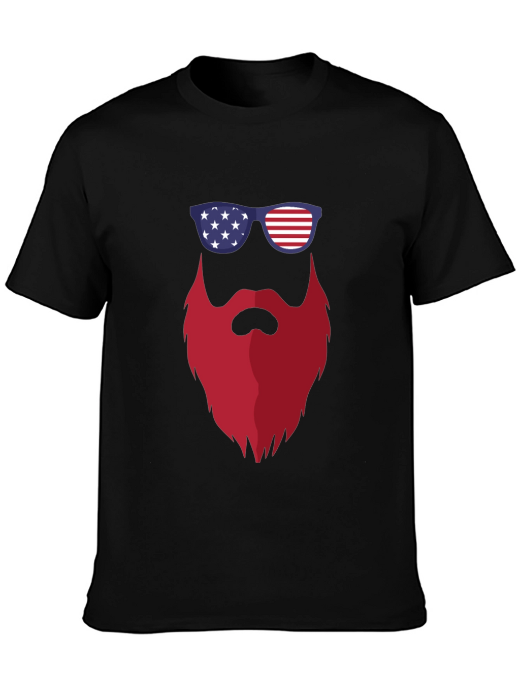 Patriotic Beard T-Shirt - USA Pride Tee