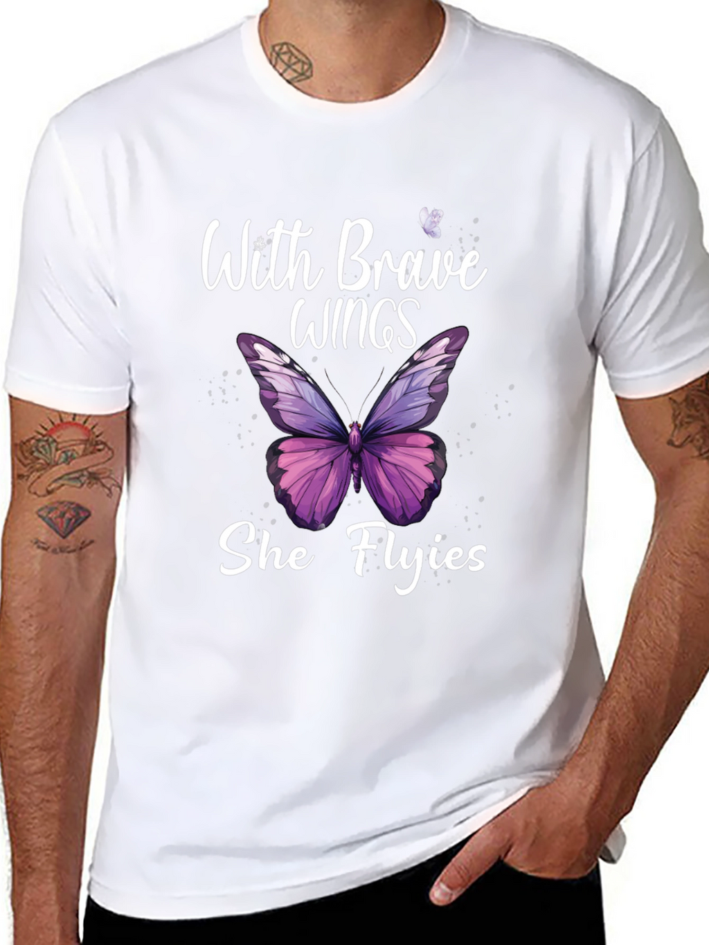 Brave Wings Butterfly Graphic Tee