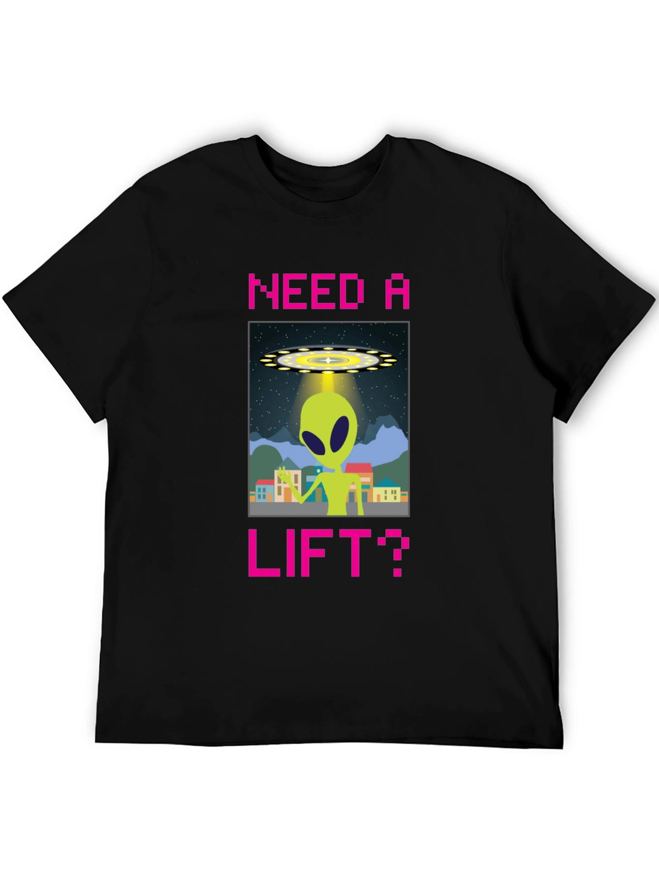 Need a Lift? Alien Graphic T-Shirt