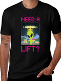 Need a Lift? Alien Graphic T-Shirt