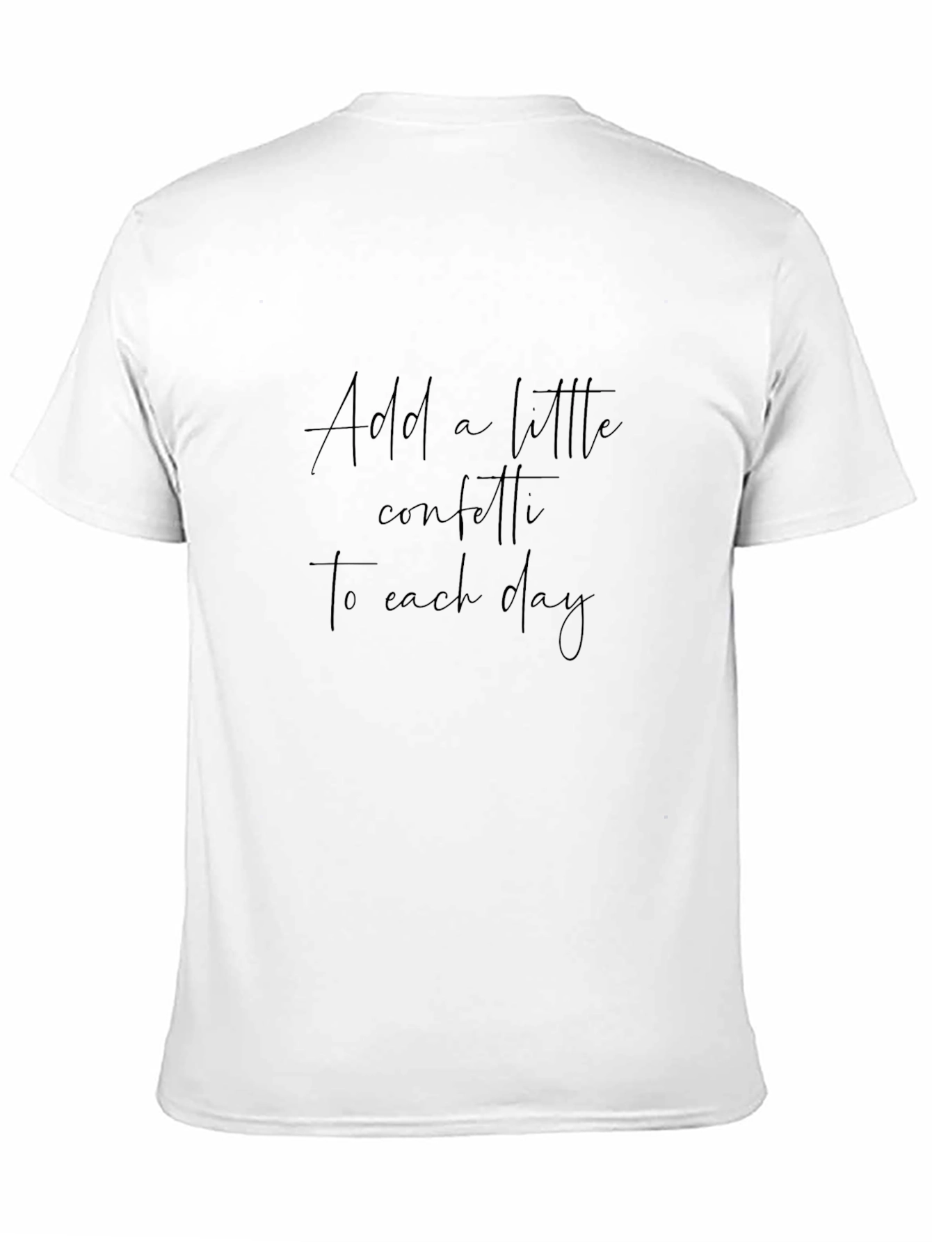 Inspirational Confetti Black T-Shirt