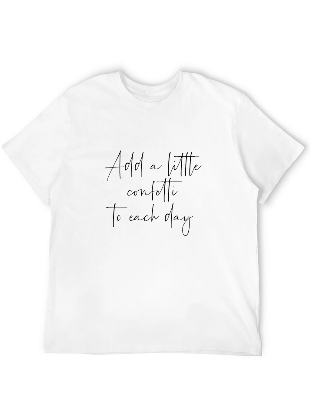 Inspirational Confetti Black T-Shirt
