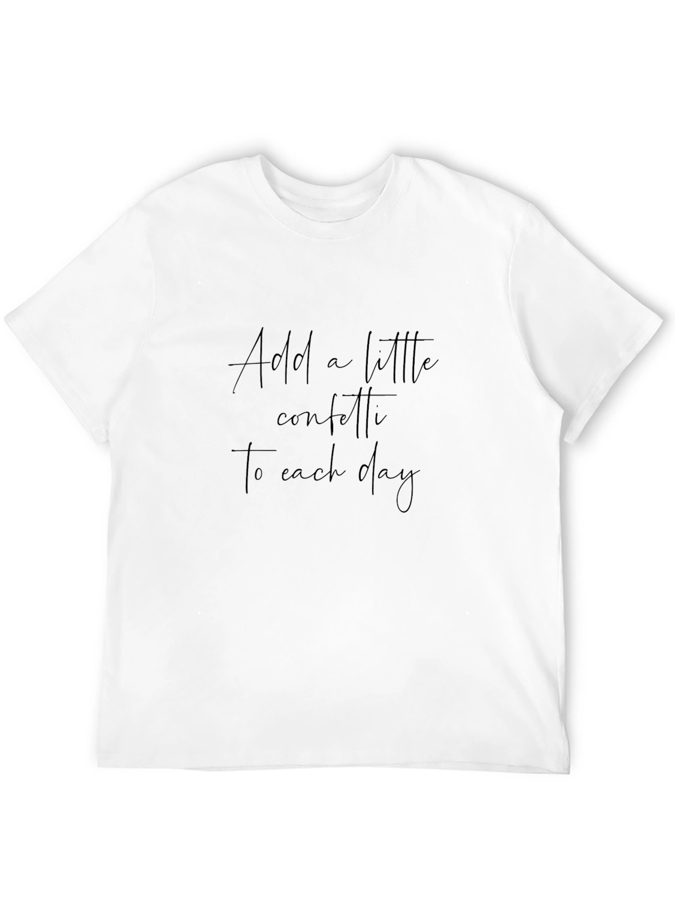 Inspirational Confetti Black T-Shirt