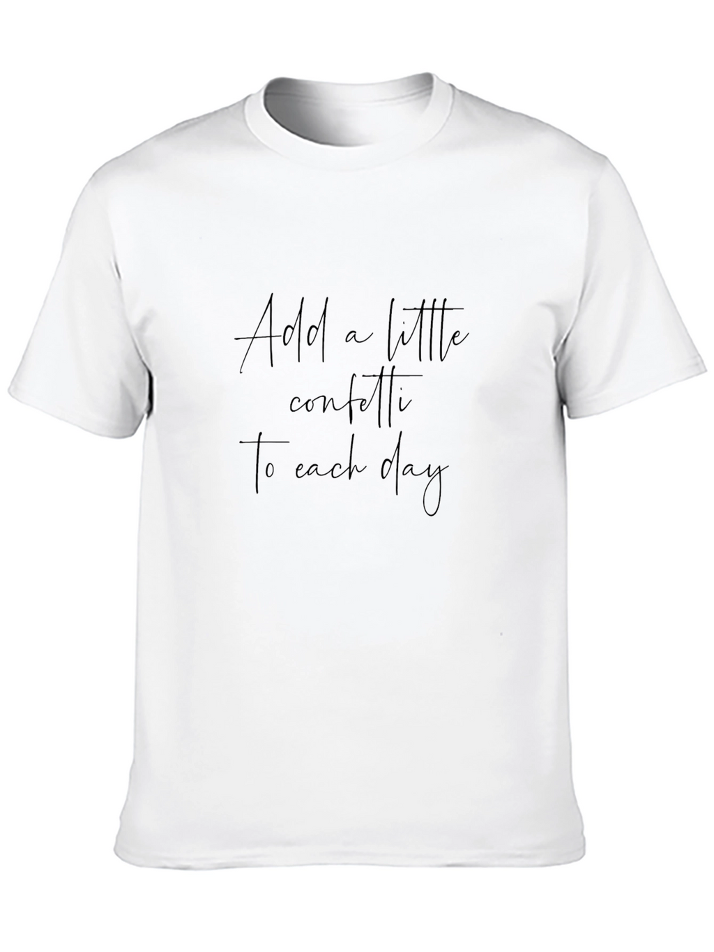 Inspirational Confetti Black T-Shirt