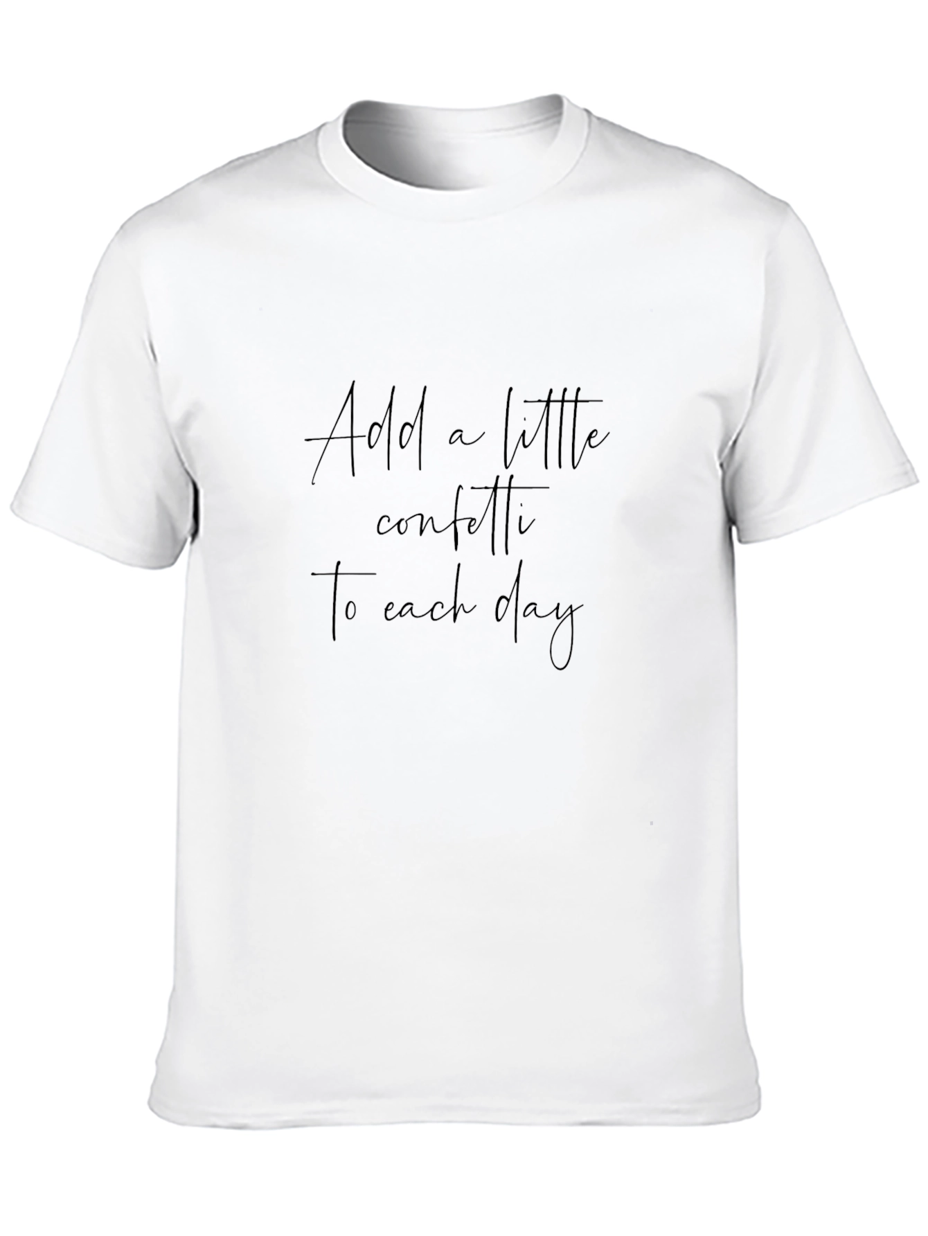 Inspirational Confetti Black T-Shirt