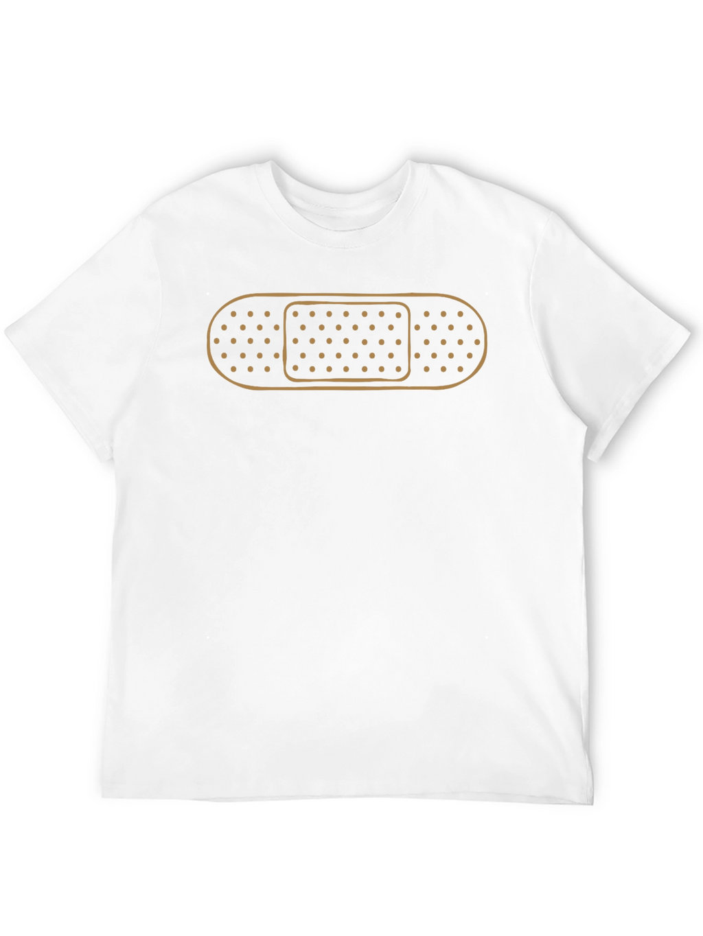 Funny Bandage Graphic Black T-Shirt