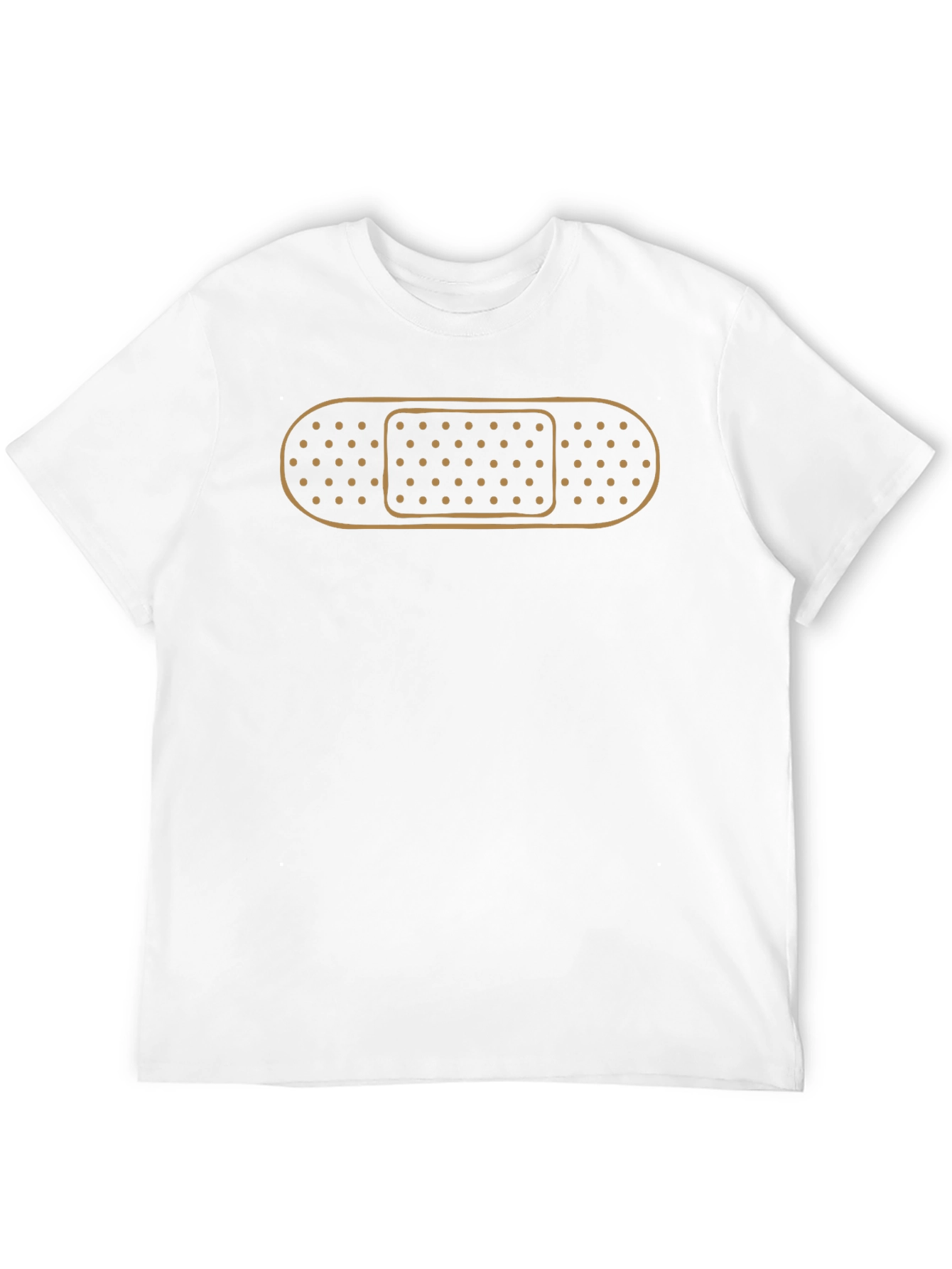 Funny Bandage Graphic Black T-Shirt