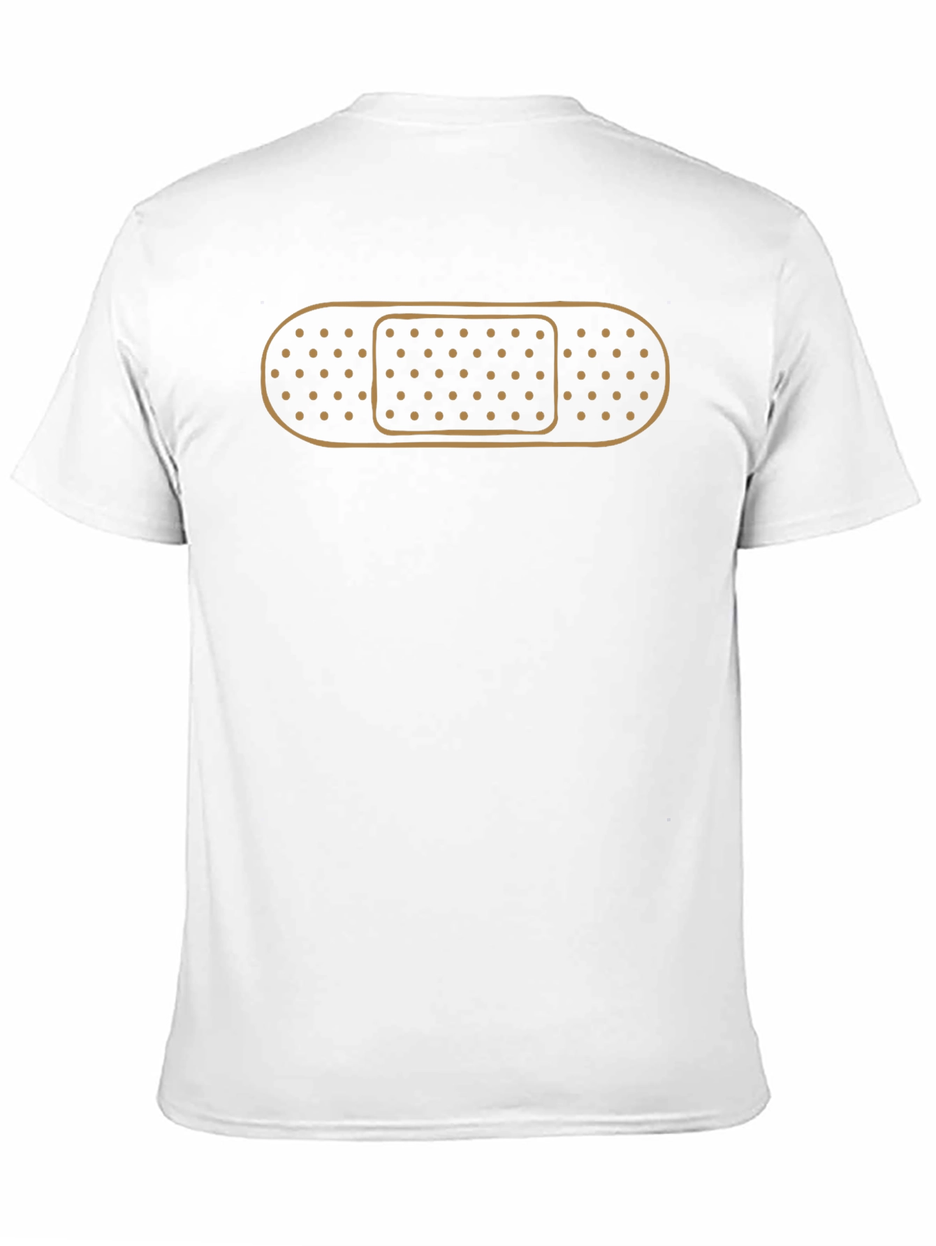 Funny Bandage Graphic Black T-Shirt