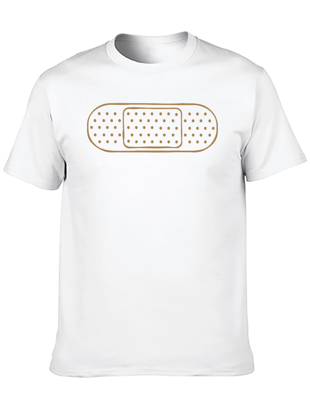 Funny Bandage Graphic Black T-Shirt