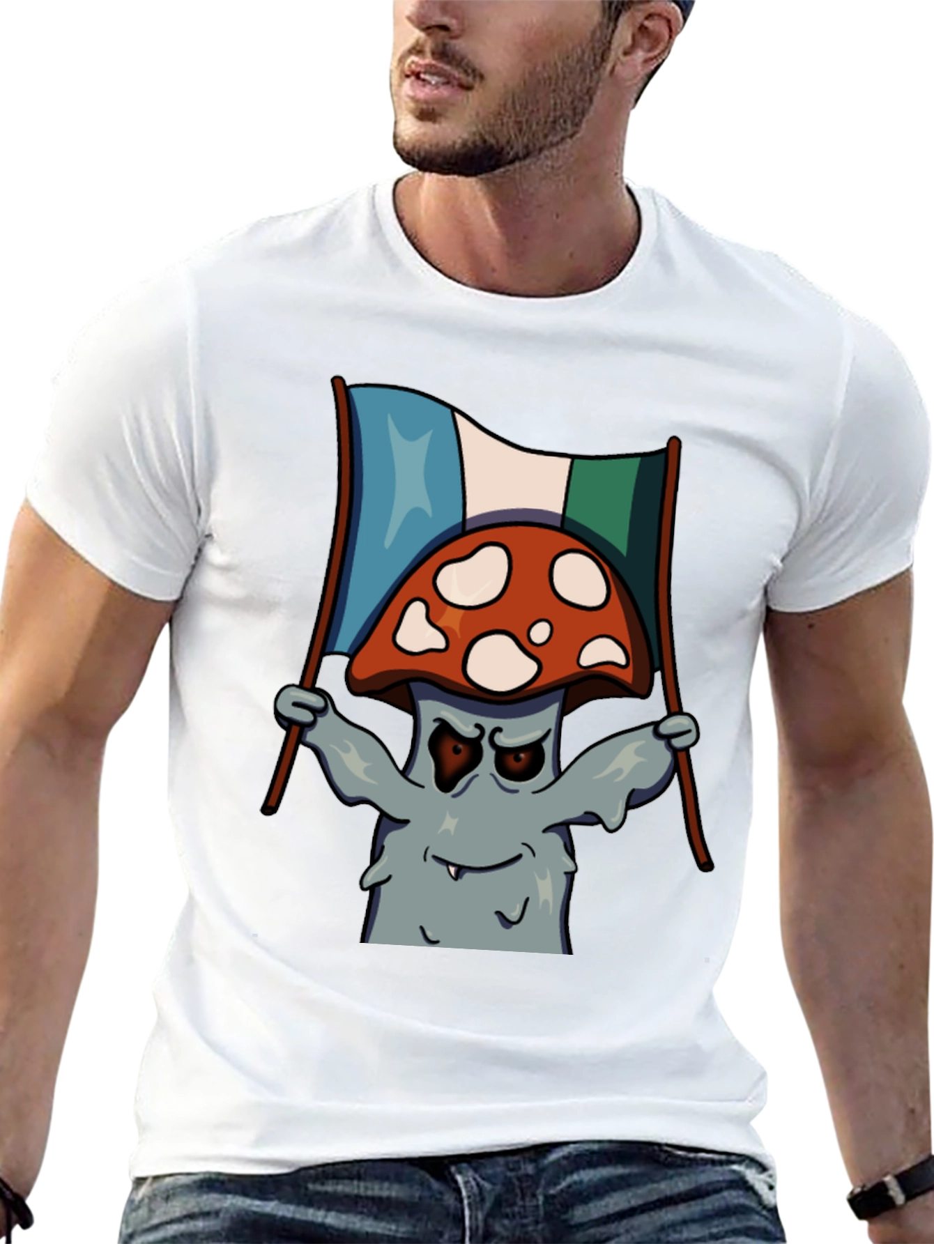 Mushroom Graphic Tee - Quirky & Unique