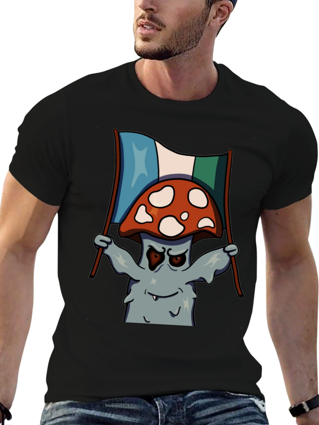 Mushroom Graphic Tee - Quirky & Unique