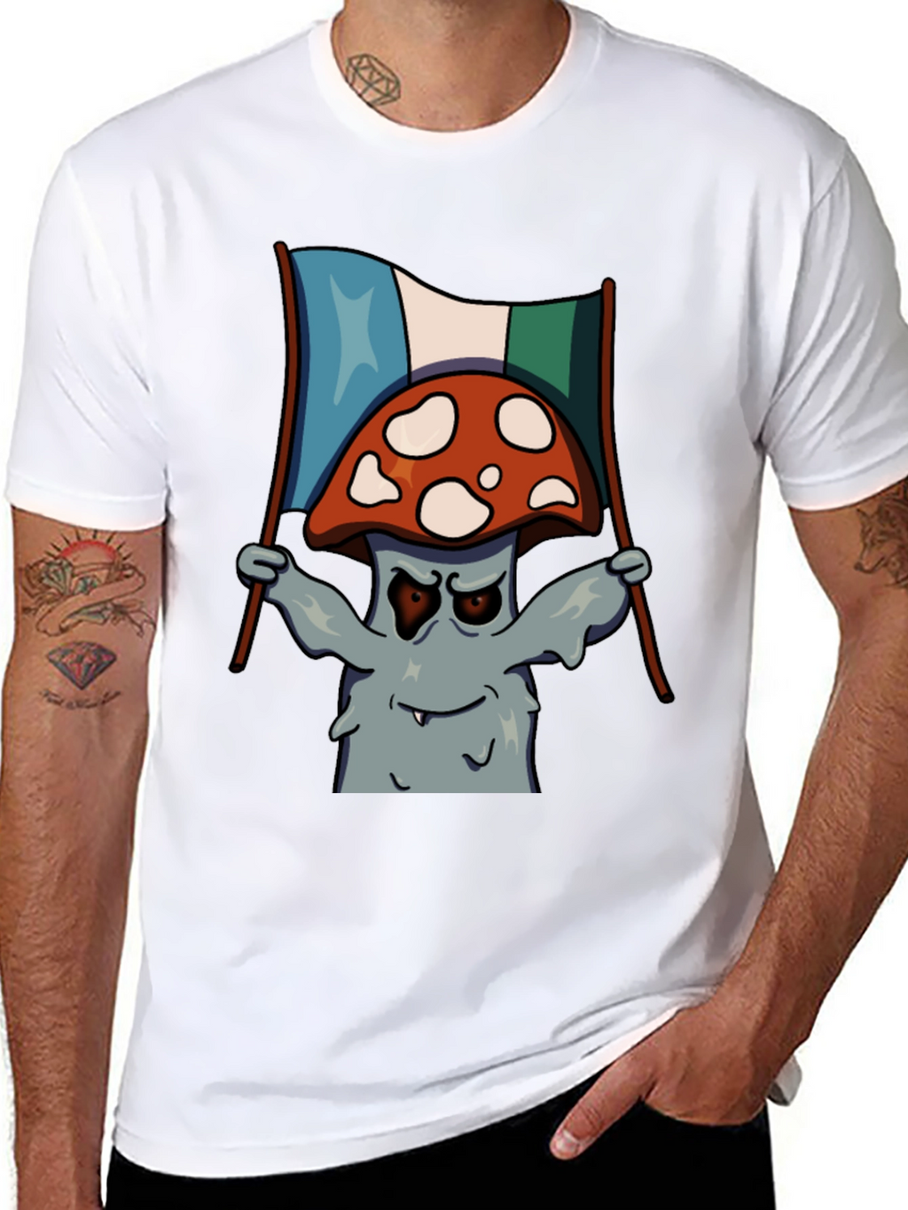 Mushroom Graphic Tee - Quirky & Unique