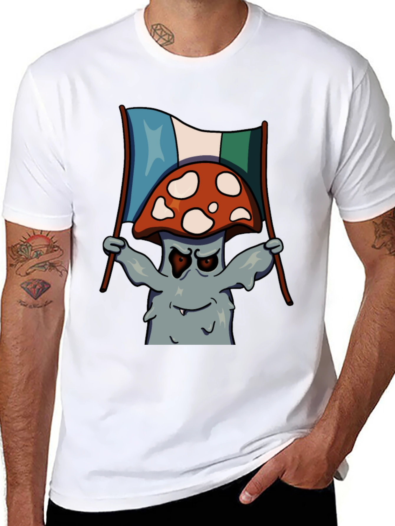 Mushroom Graphic Tee - Quirky & Unique